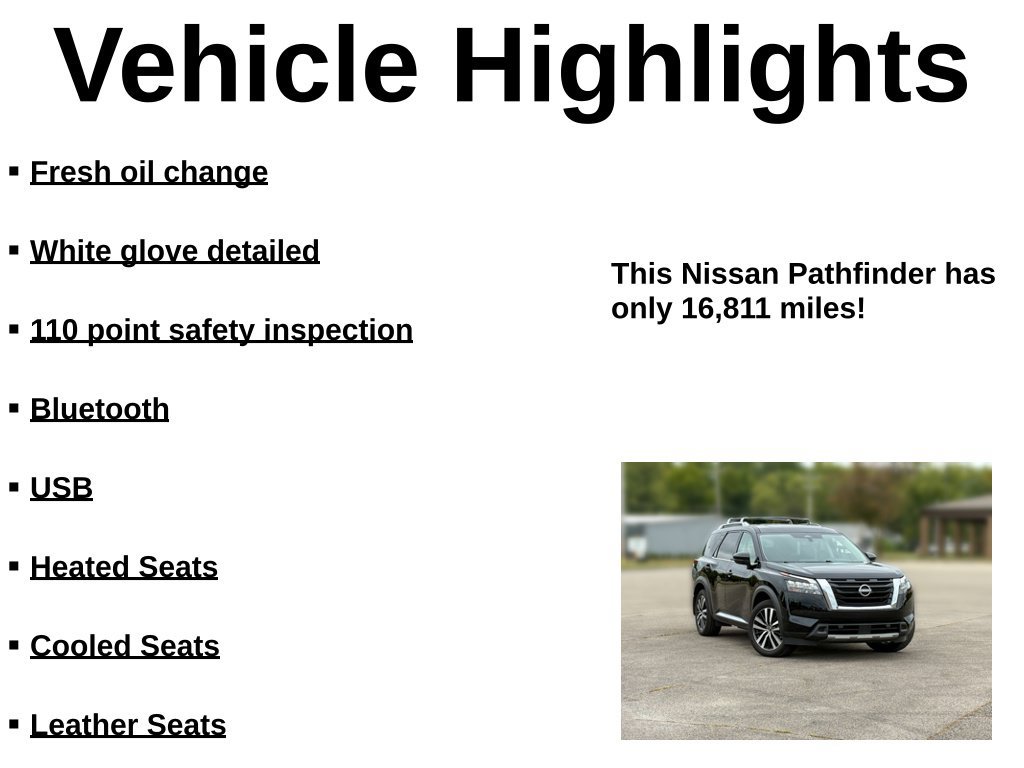 Used 2025 Nissan Pathfinder Platinum FWD image 34