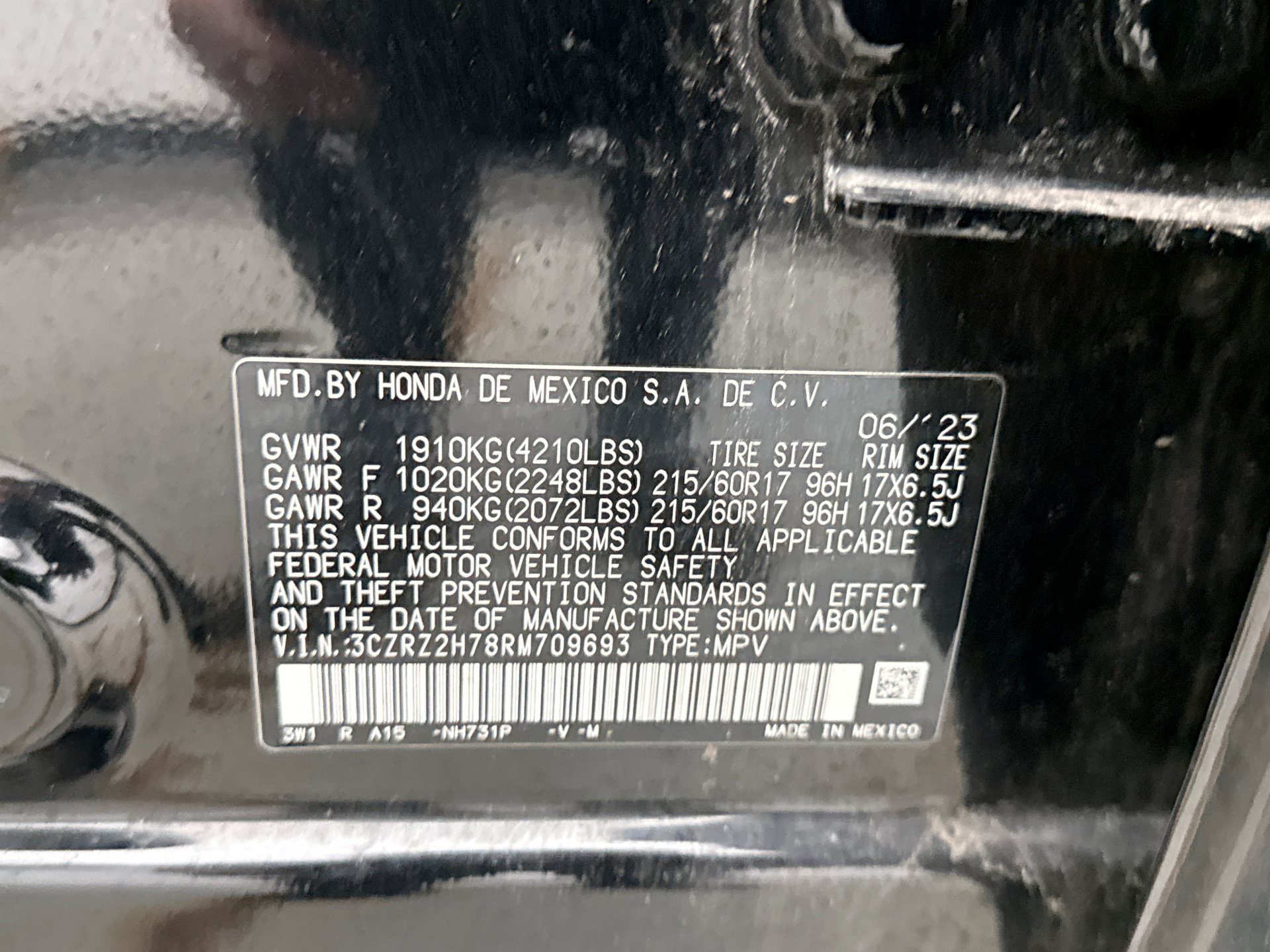 Used 2024 Honda HR-V EX-L image 12