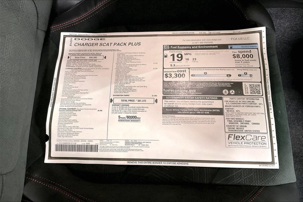 New 2026 Dodge Charger Scat Pack AWD/4WD image 34
