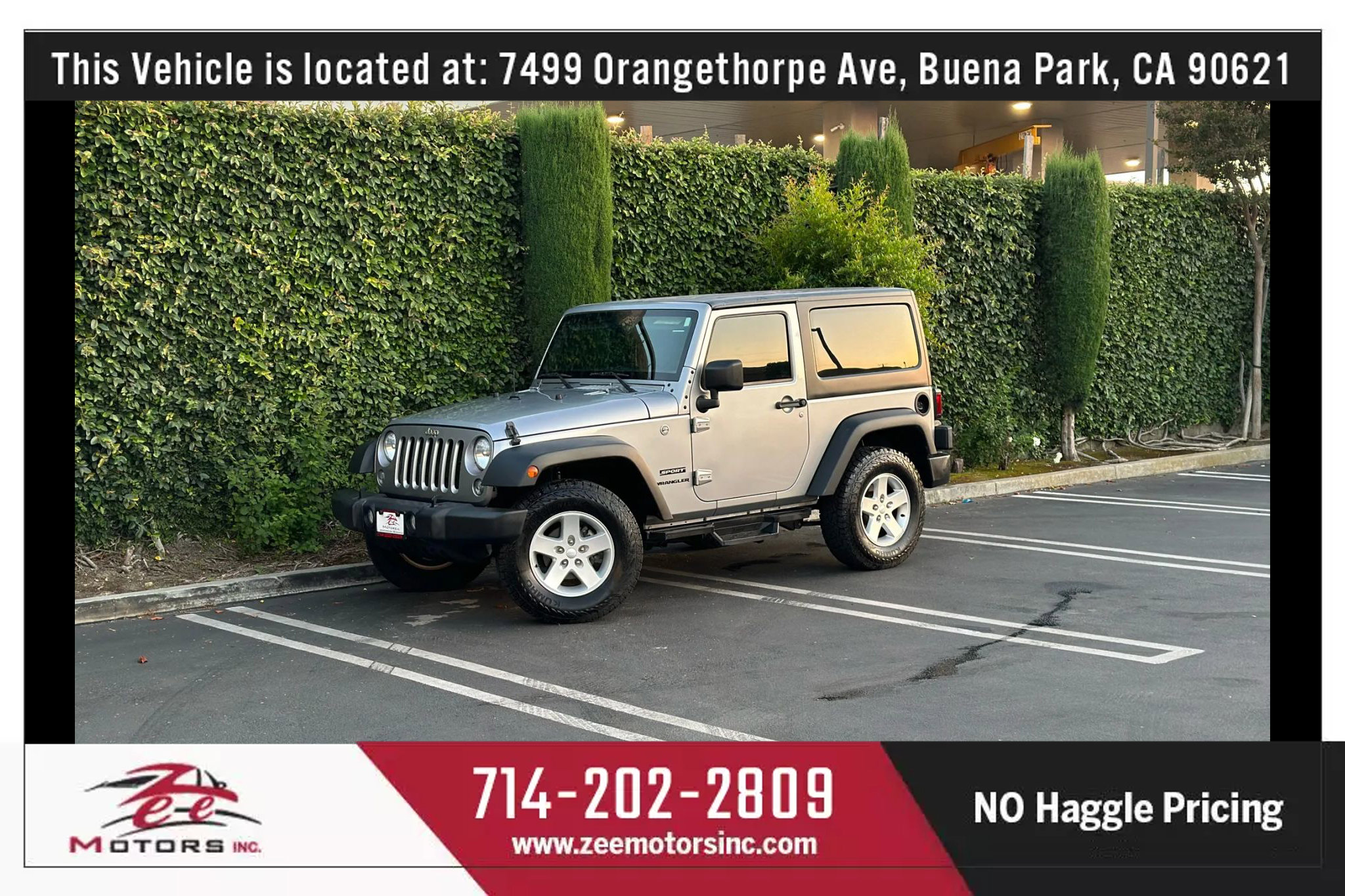Used 2017 Jeep Wrangler Sport w/ Quick Order Package 24S image 12