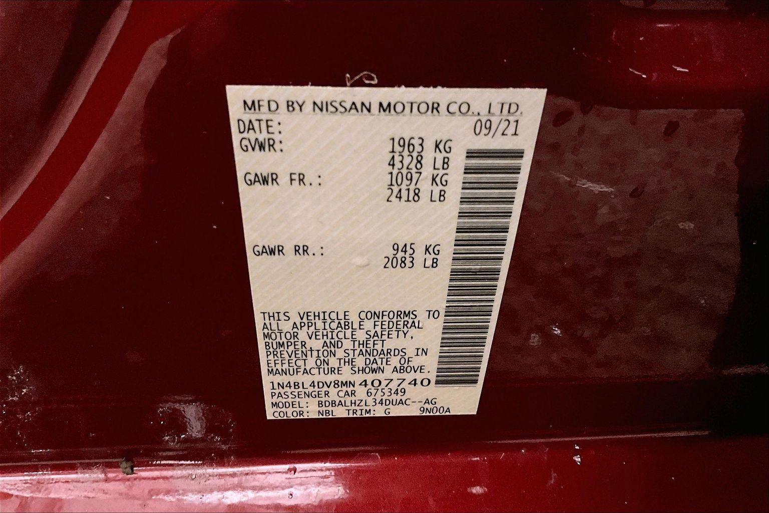 Used 2021 Nissan Altima 2.5 SV w/ SV Premium Package image 32