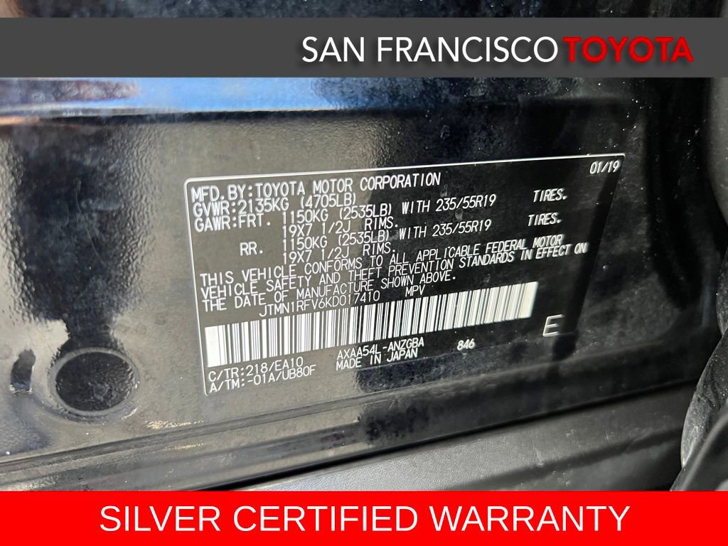 Certified 2019 Toyota RAV4 Limited w/ All Weather Liner Package image 43