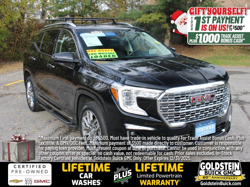 Certified 2022 GMC Terrain Denali w/ LPO, 'HIT The Road' Package image 1