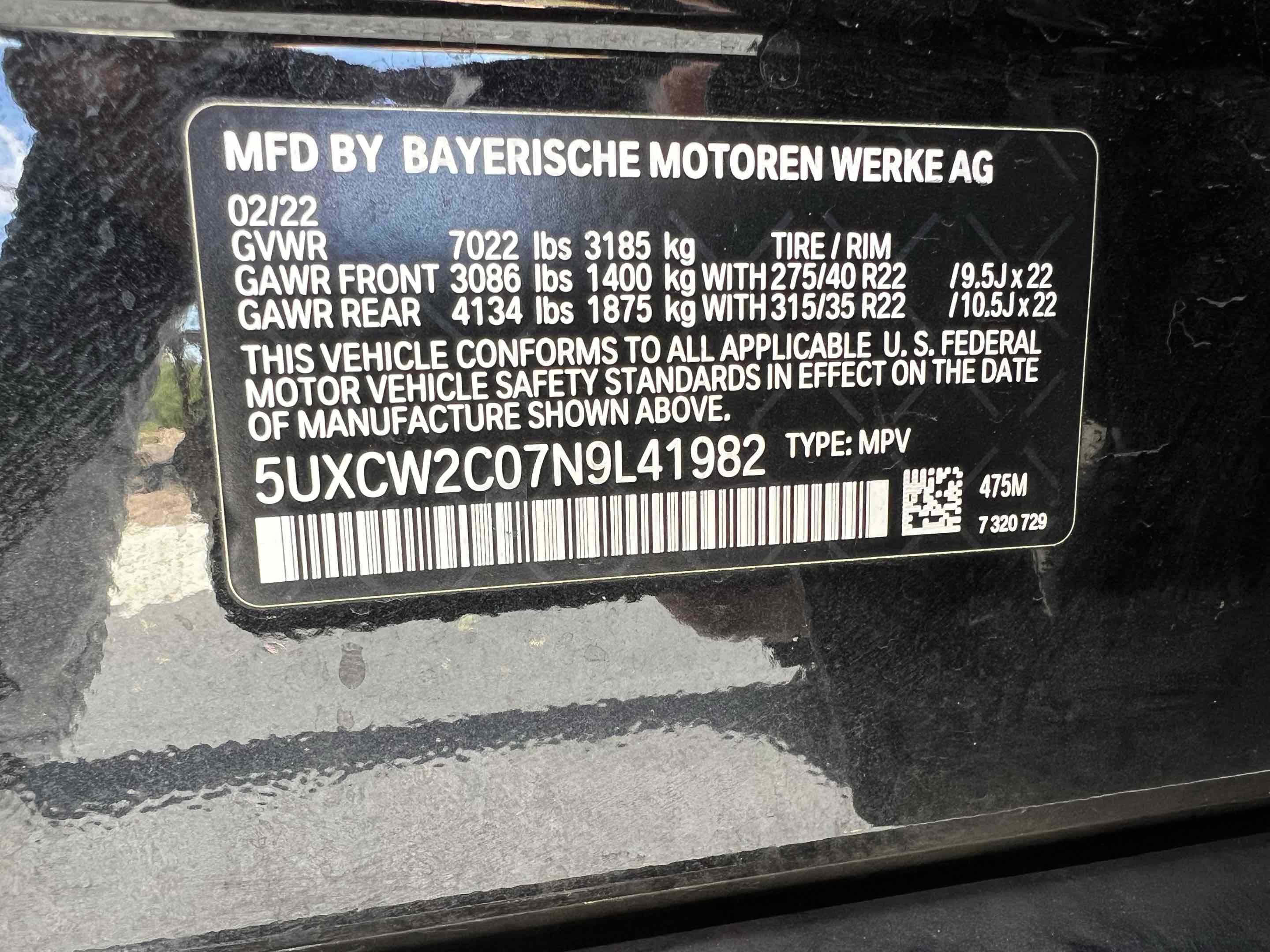 Used 2022 BMW X7 xDrive40i w/ Premium Package AWD/4WD image 14