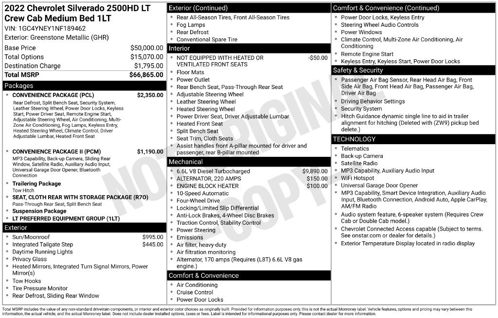 Used 2022 Chevrolet Silverado 2500 LT w/ Convenience Package AWD/4WD image 67