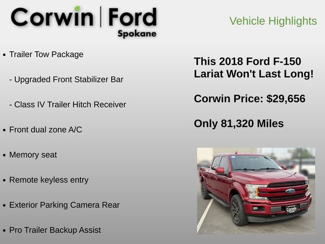 Used 2018 Ford F150 Lariat AWD/4WD image 6