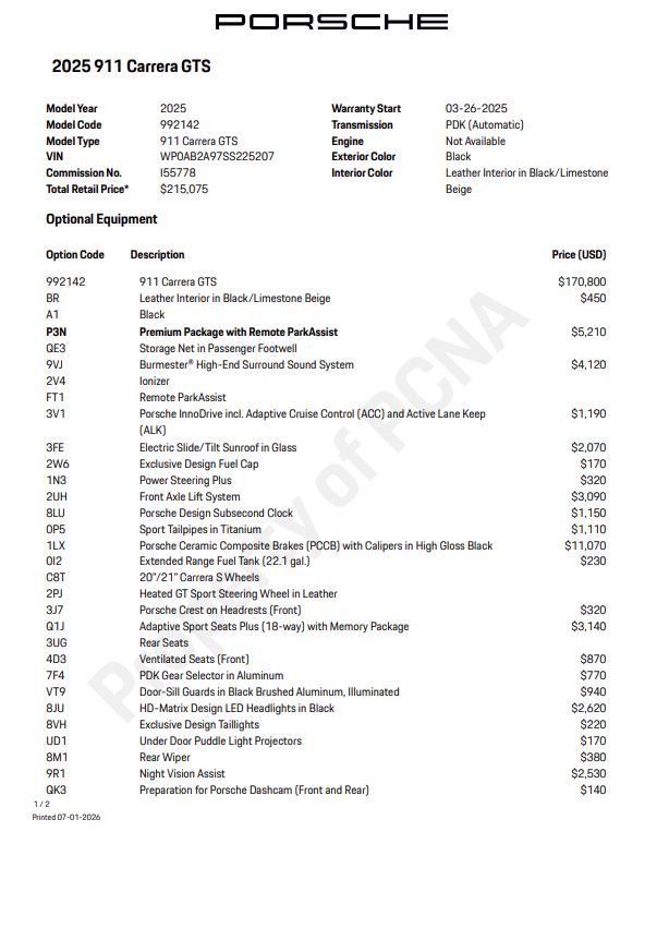 Certified 2025 Porsche 911 Carrera GTS RWD image 6