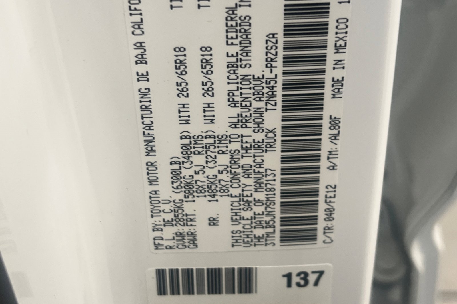 New 2025 Toyota Tacoma TRD Sport image 20