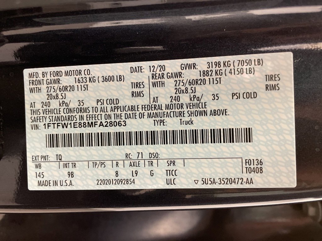 Used 2021 Ford F150 Platinum w/ Equipment Group 701A High image 33