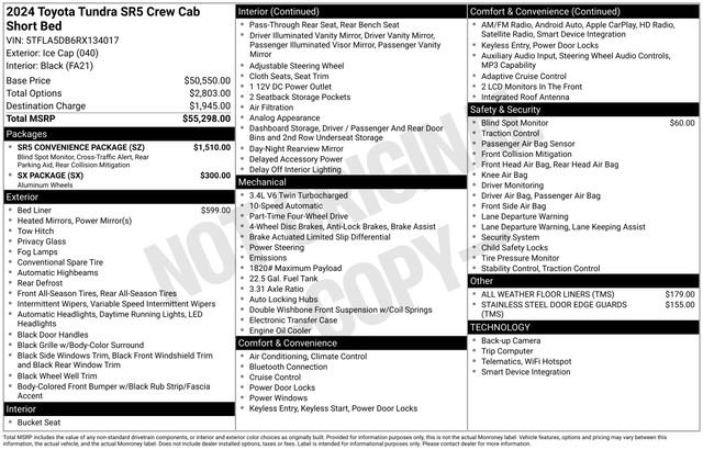 Used 2024 Toyota Tundra SR5 w/ SR5 Convenience Package image 10