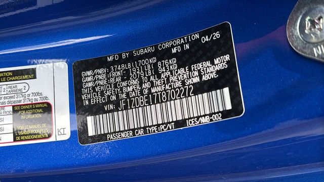New 2026 Subaru BRZ Limited RWD image 29