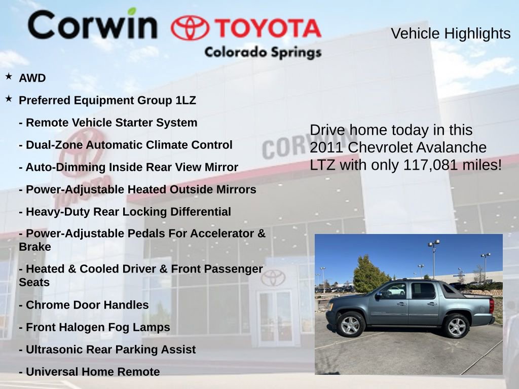 Used 2011 Chevrolet Avalanche LTZ AWD/4WD image 7