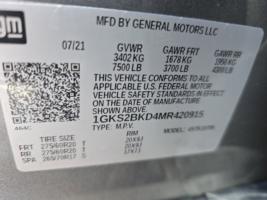 Used 2021 GMC Yukon SLT w/ SLT Premium Package image 38