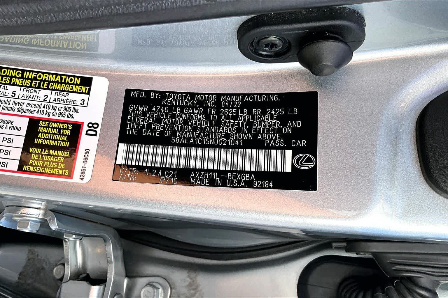 Used 2022 Lexus ES 300h w/ Accessory Package FWD image 35