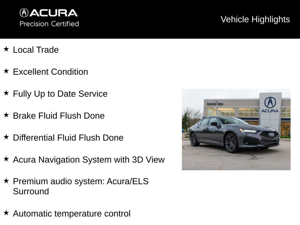 Certified 2023 Acura TLX SH-AWD w/ A-SPEC Pkg image 5
