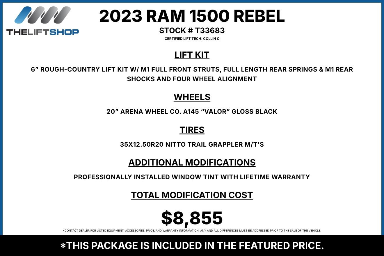 Used 2023 RAM 1500 Rebel w/ Rebel Level 1 Equipment Group AWD/4WD image 2