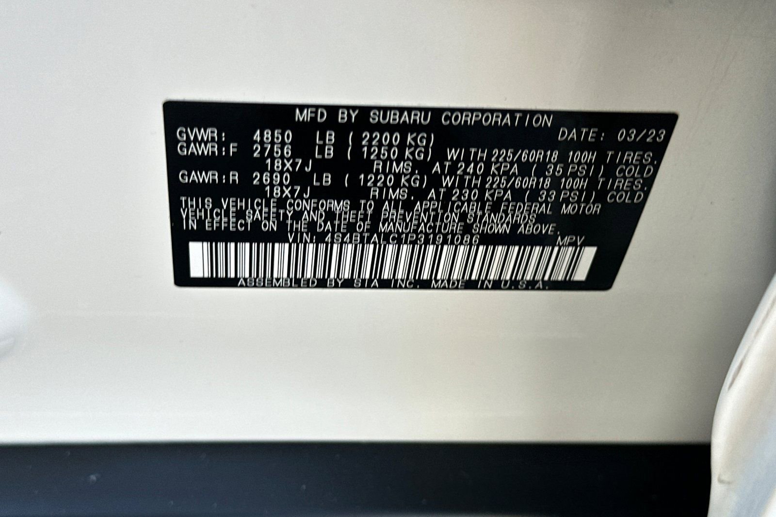 Used 2023 Subaru Outback Onyx Edition AWD/4WD image 34