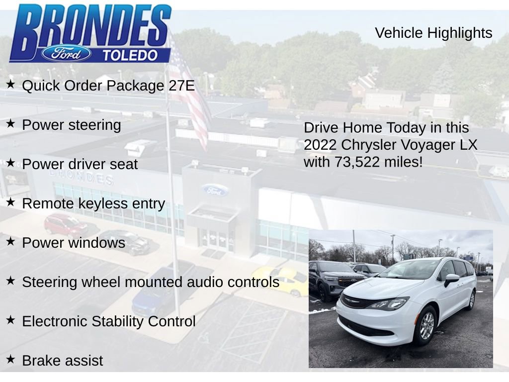 Used 2022 Chrysler Voyager LX FWD image 5