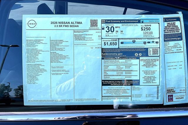 New 2026 Nissan Altima 2.5 SR FWD image 14