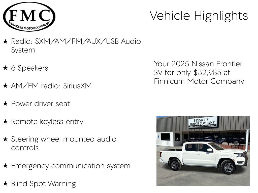 Used 2025 Nissan Frontier SV w/ Tow Package image 10