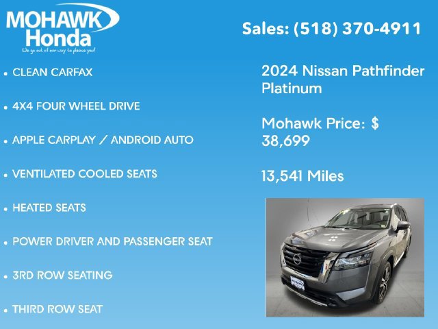 Used 2024 Nissan Pathfinder Platinum w/ Cargo Package AWD/4WD image 14