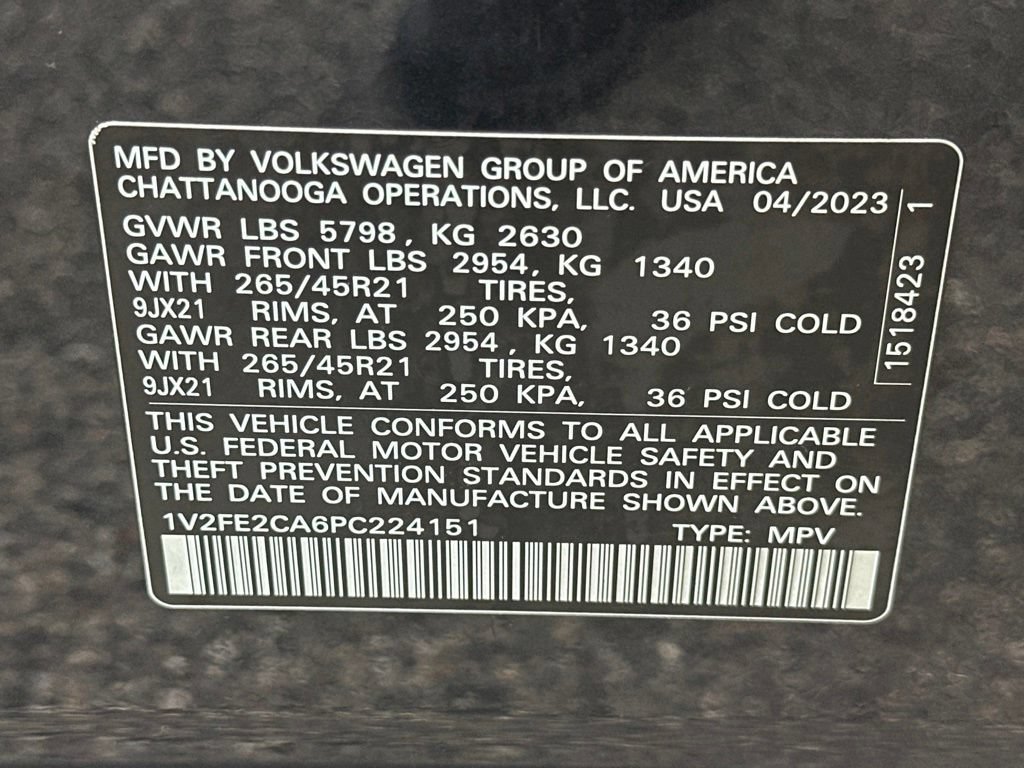 Used 2023 Volkswagen Atlas Cross Sport SEL Premium R-Line AWD/4WD image 38