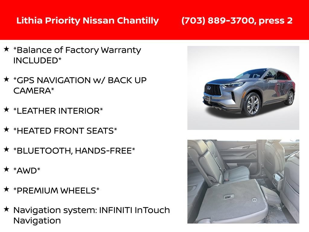 Used 2023 INFINITI QX60 Luxe w/ Cargo Package AWD/4WD image 6