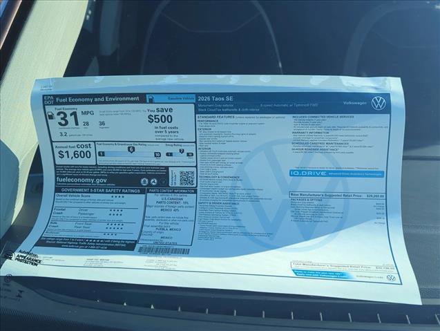 New 2026 Volkswagen Taos SE image 20