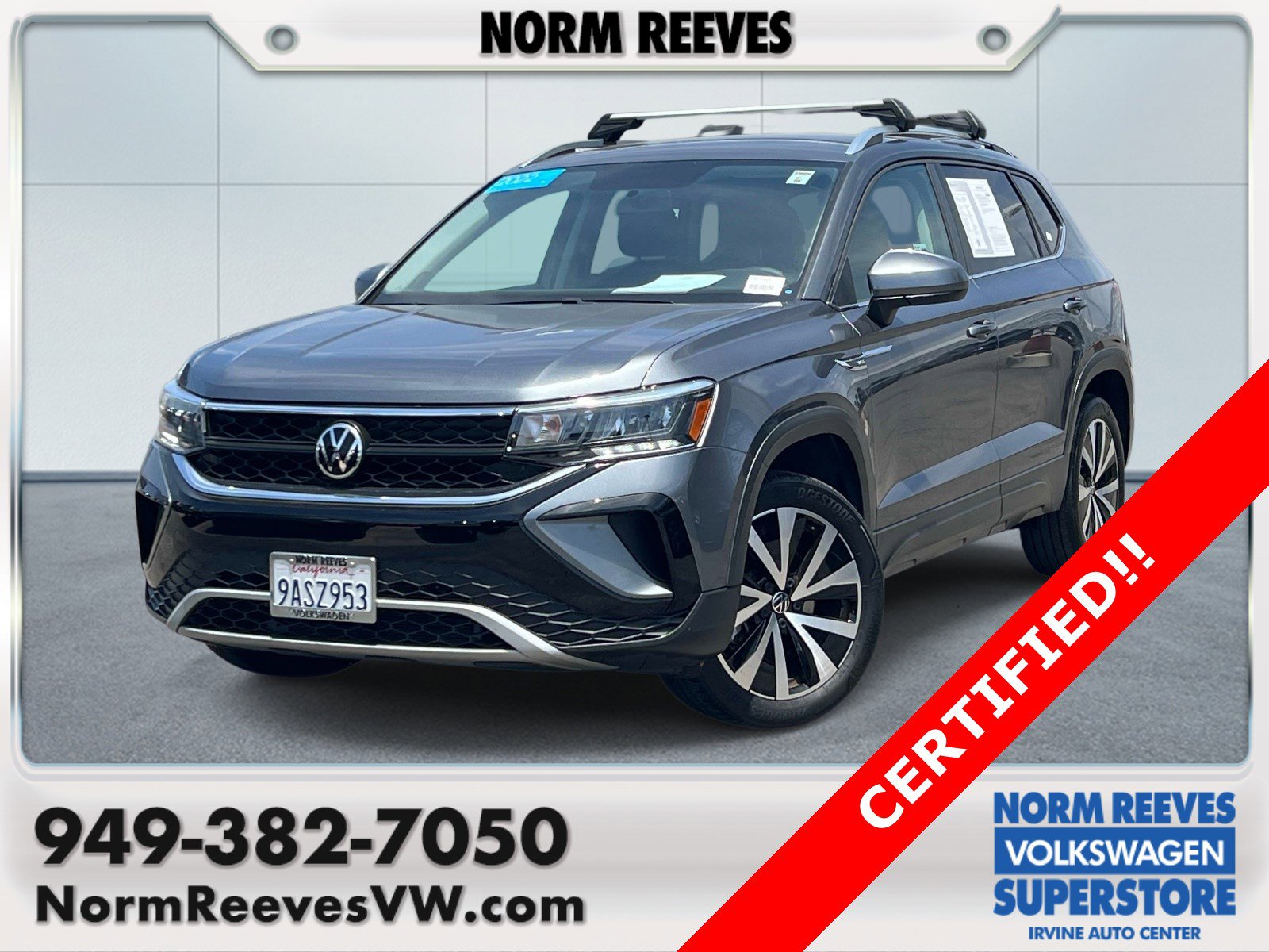Certified 2022 Volkswagen Taos SE