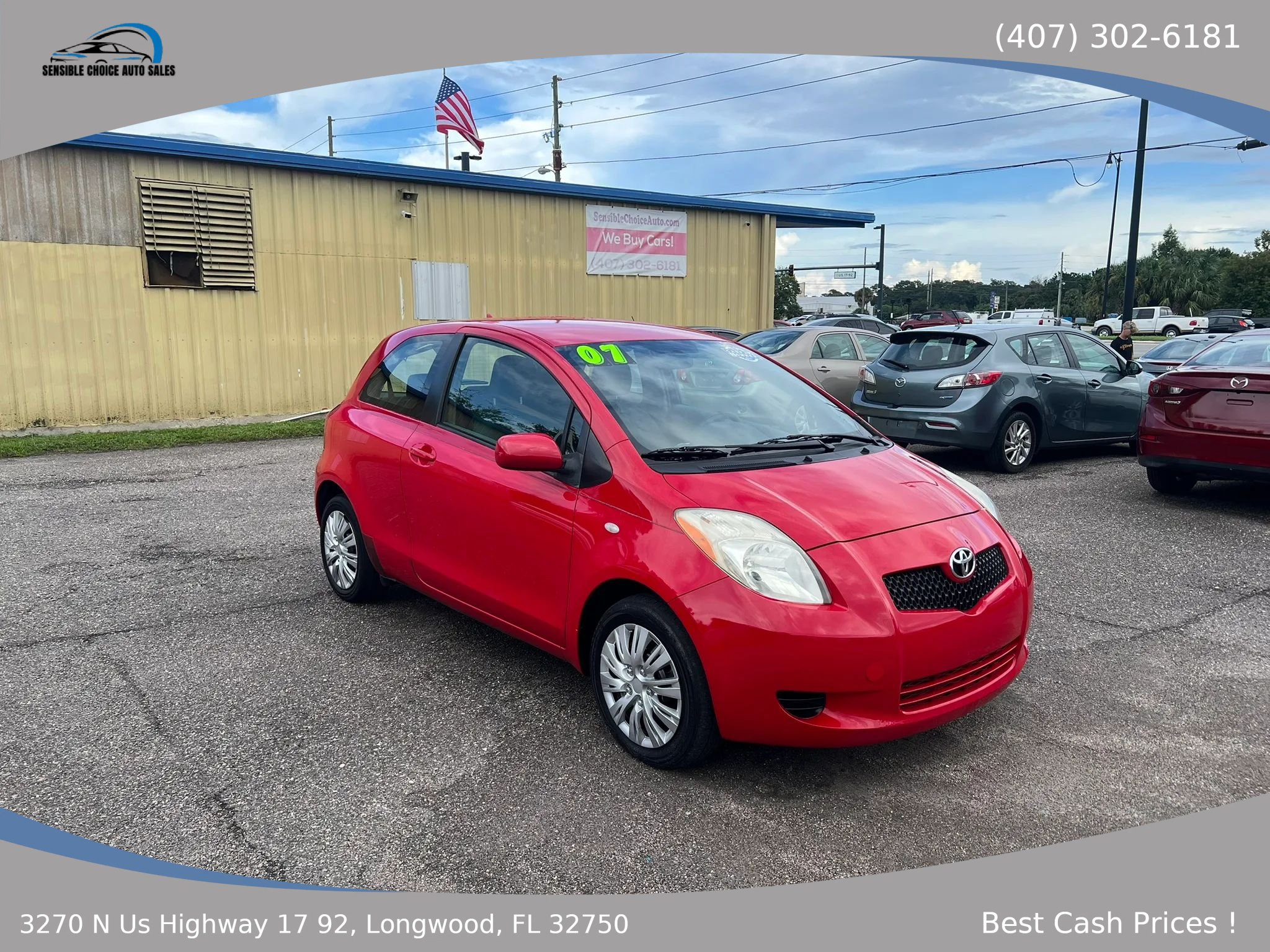 Used 2007 Toyota Yaris 2-Door Hatchback w/ Convenience Pkg FWD image 1