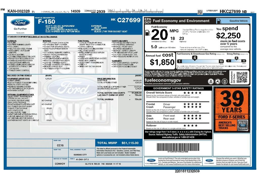 Used 2017 Ford F150 Lariat image 3