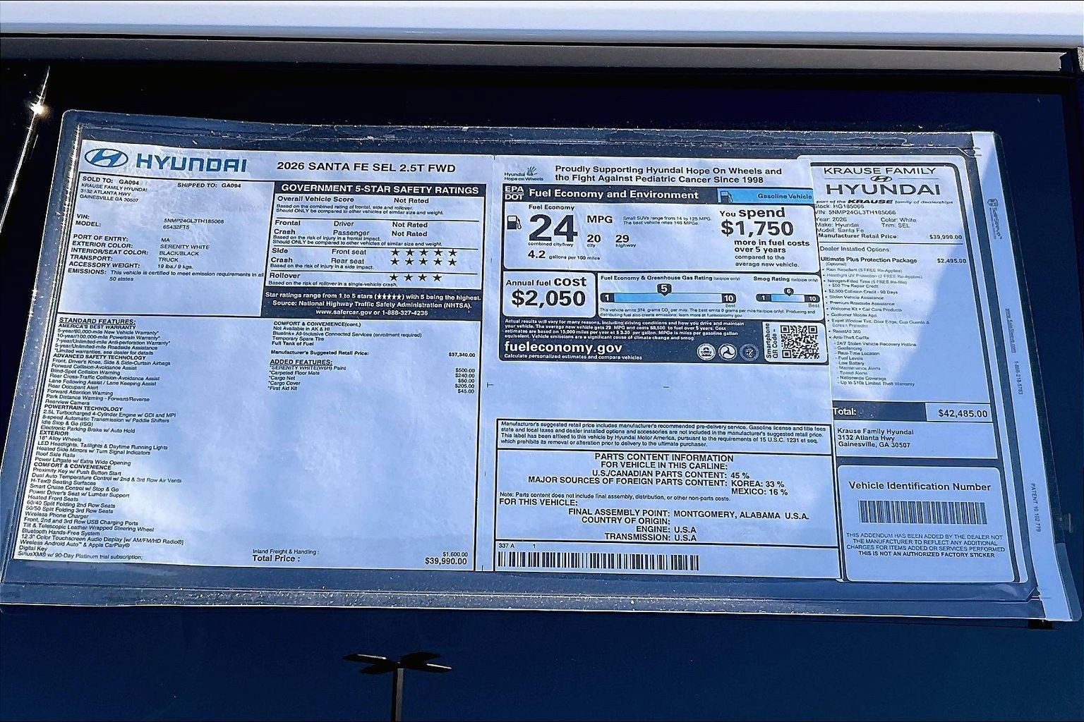 New 2026 Hyundai Santa Fe SEL image 14