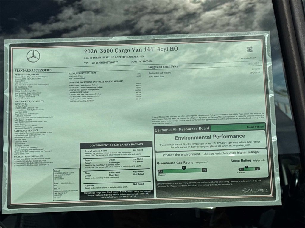 New 2026 Mercedes-Benz Sprinter 3500 image 8