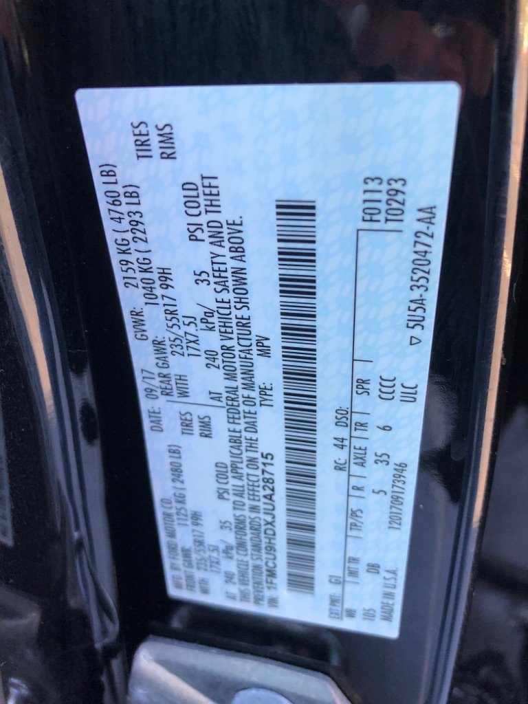 Used 2018 Ford Escape SEL w/ Ford Safe & Smart Package image 36