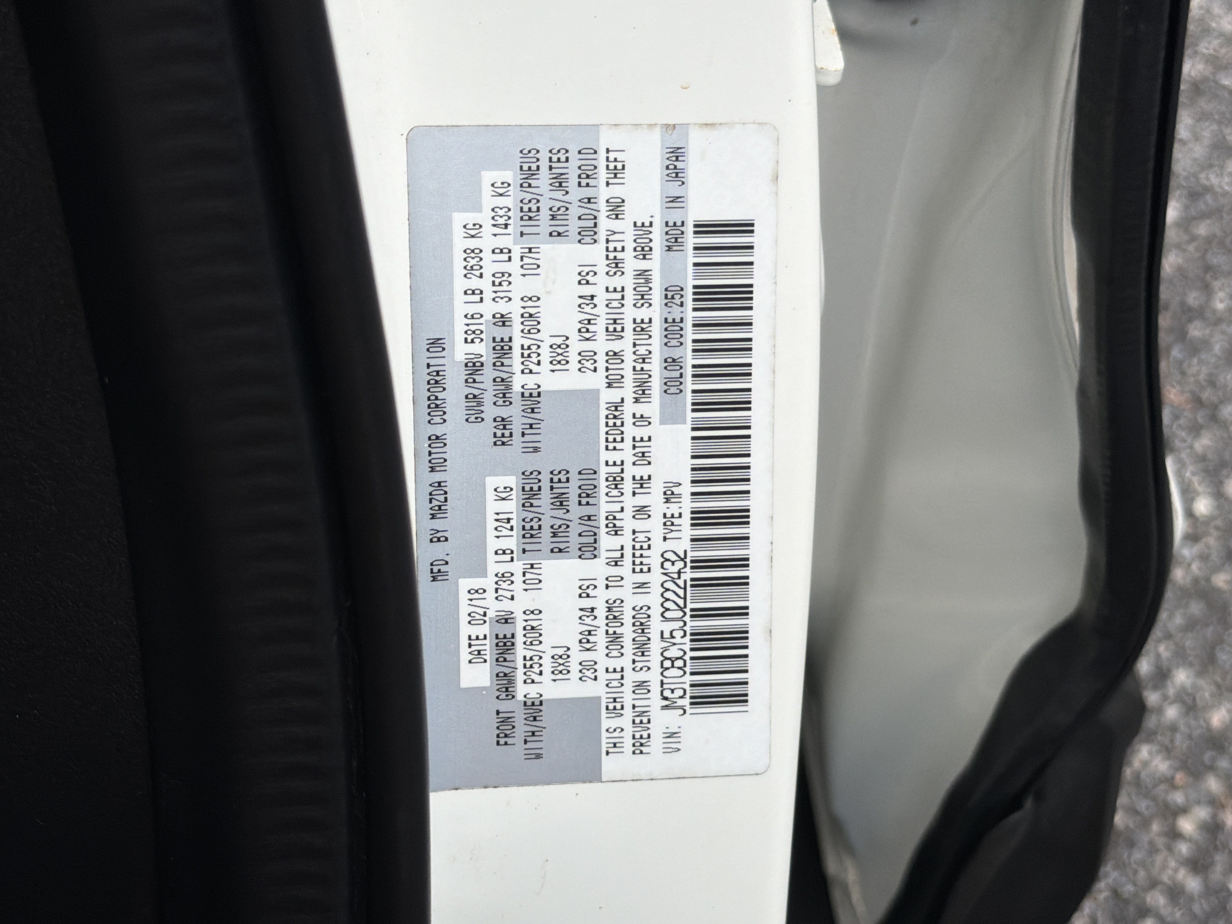 Used 2018 MAZDA CX-9 Touring w/ Touring Premium Package AWD/4WD image 35