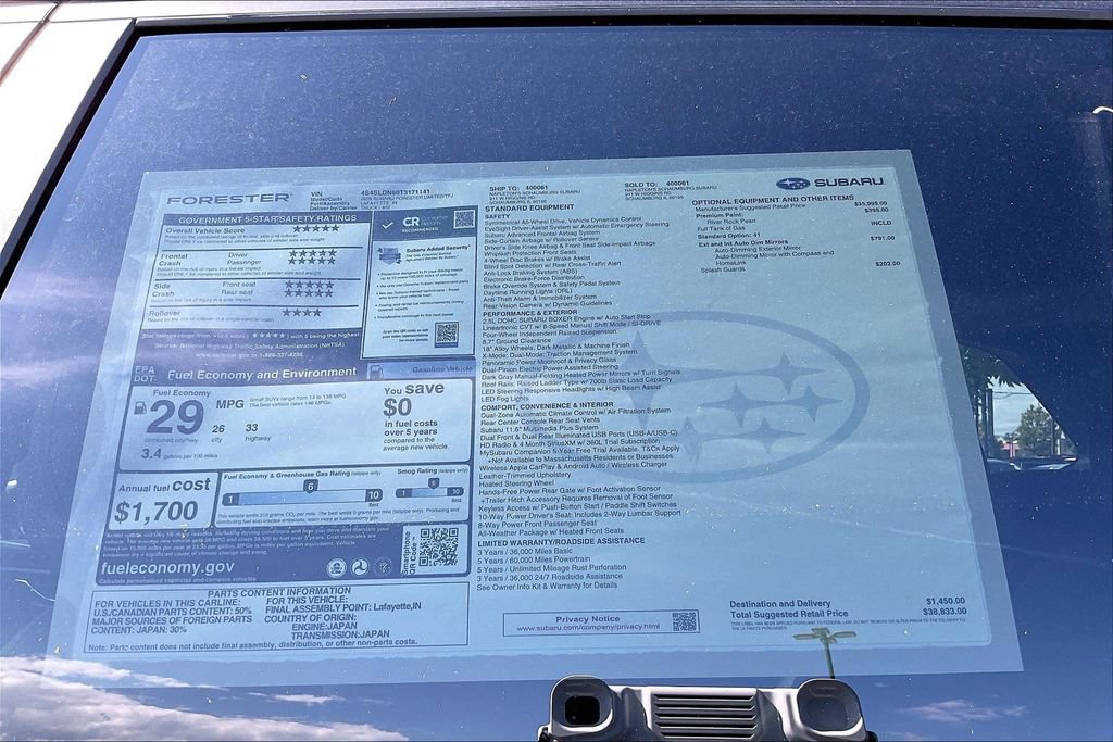 New 2026 Subaru Forester Limited AWD/4WD image 17