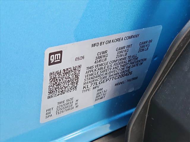 New 2026 Chevrolet Trax RS w/ Sunroof Package FWD image 17