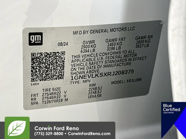 Used 2024 Chevrolet Traverse RS w/ LPO, Floor Liner Package AWD/4WD image 39