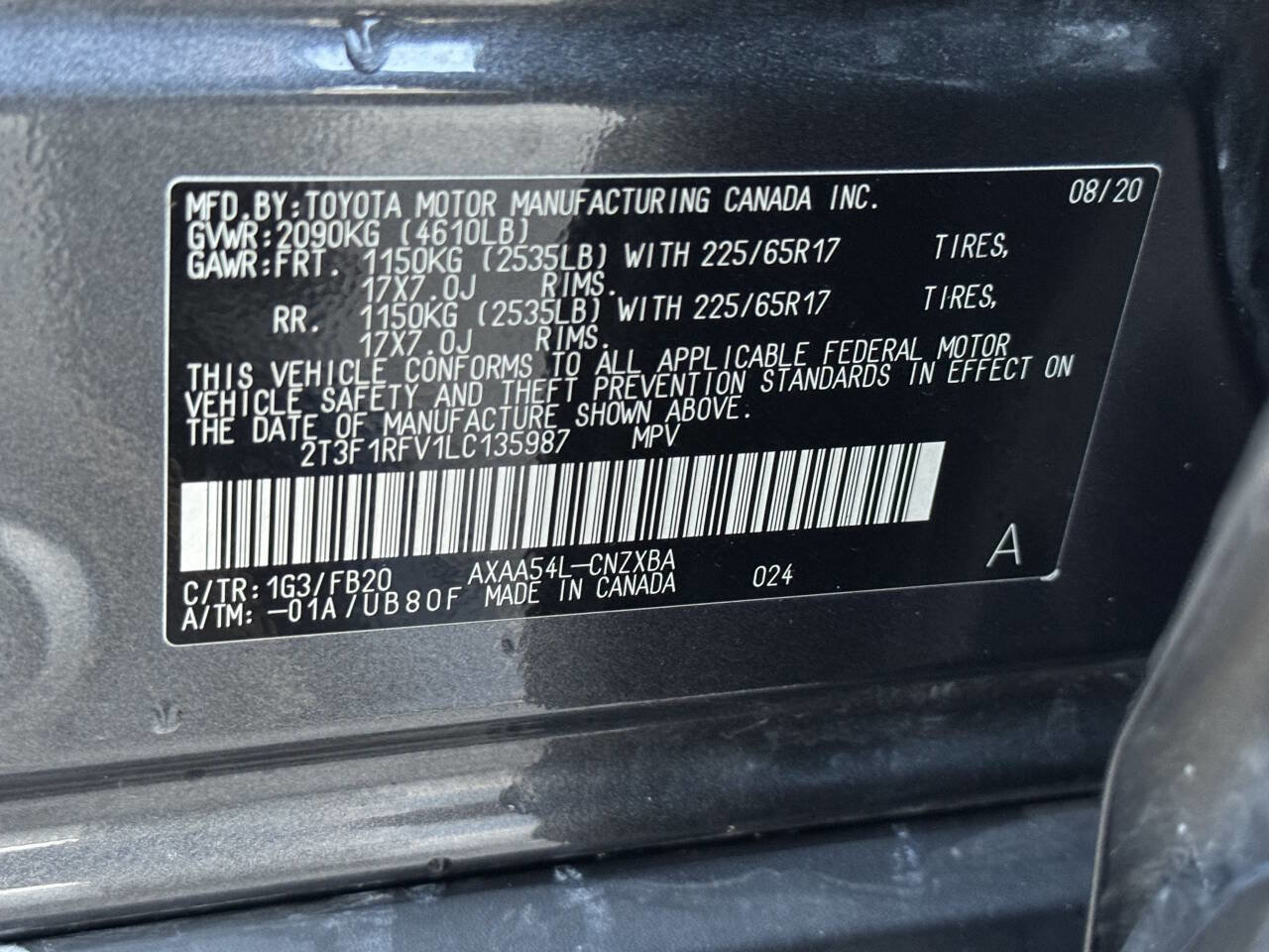 Used 2020 Toyota RAV4 LE image 25