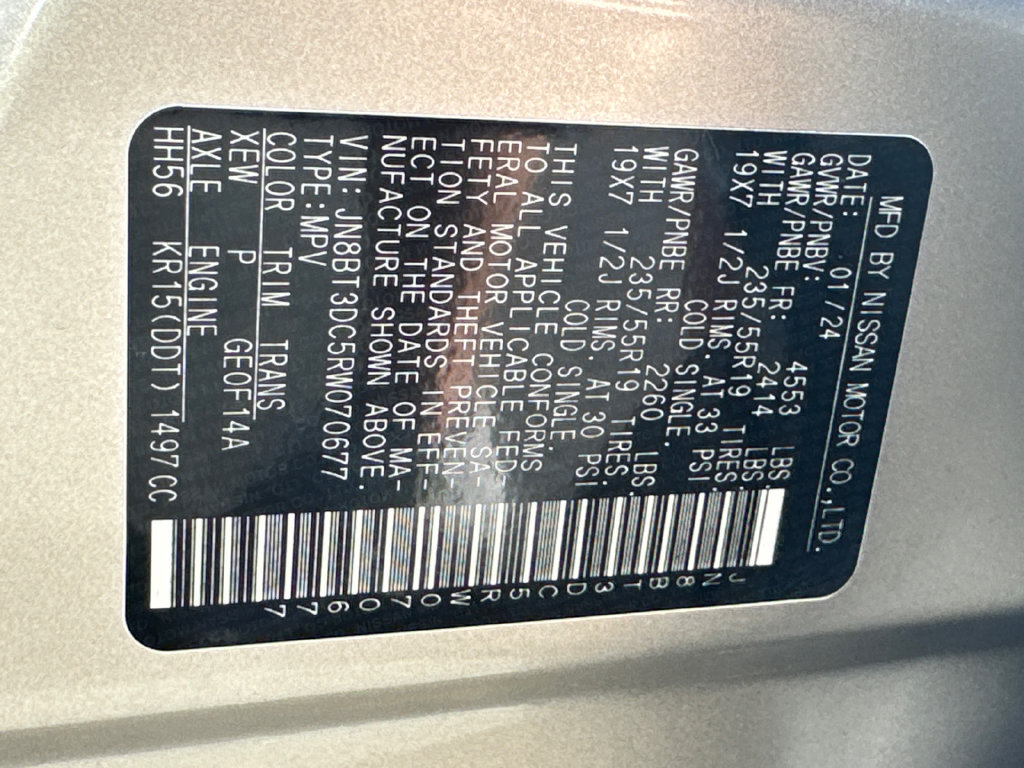 Certified 2024 Nissan Rogue Platinum w/ Platinum Premium Package FWD image 34