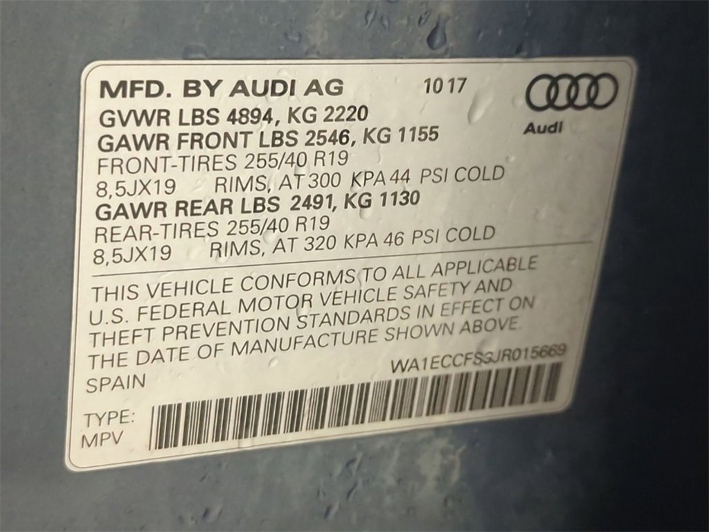 Used 2018 Audi Q3 2.0T Premium w/ Convenience Package image 34