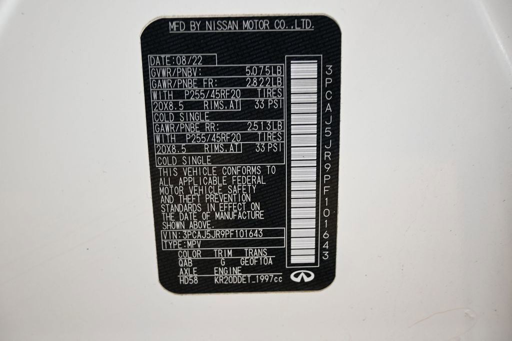 Used 2023 INFINITI QX55 Luxe w/ Cargo Package AWD/4WD image 42