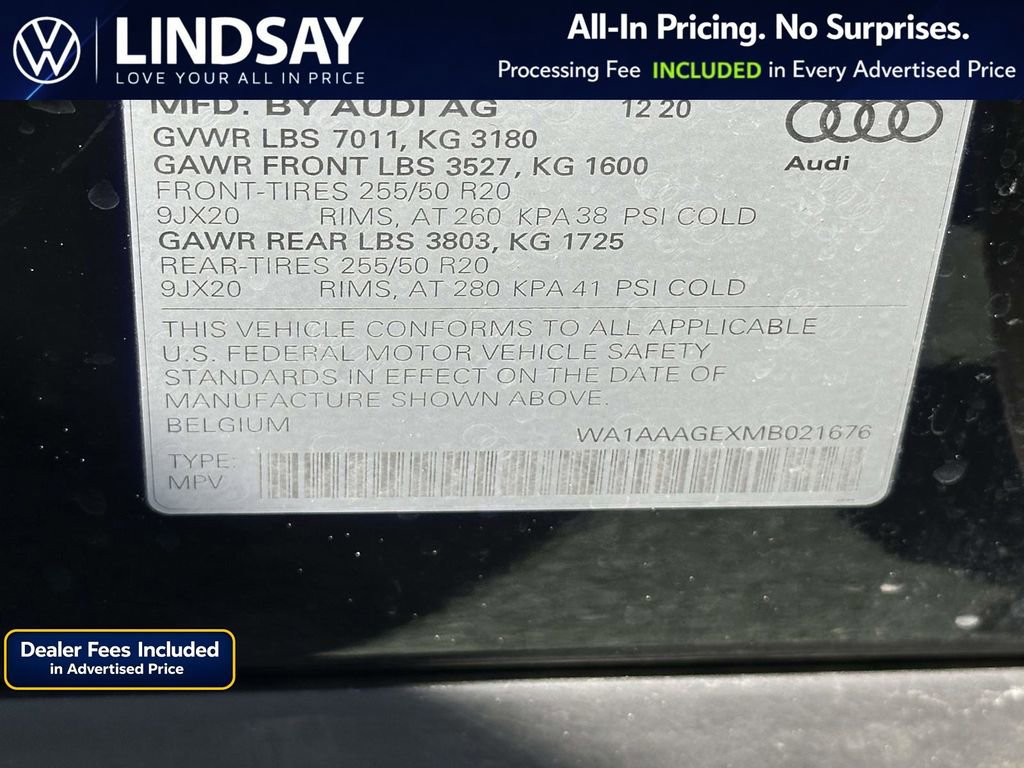 Used 2021 Audi e-tron Premium w/ Convenience Plus Package AWD/4WD image 26