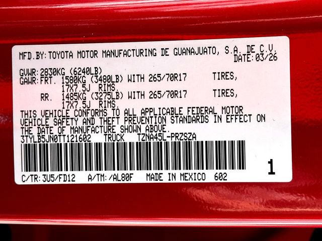 New 2026 Toyota Tacoma TRD Off-Road image 24