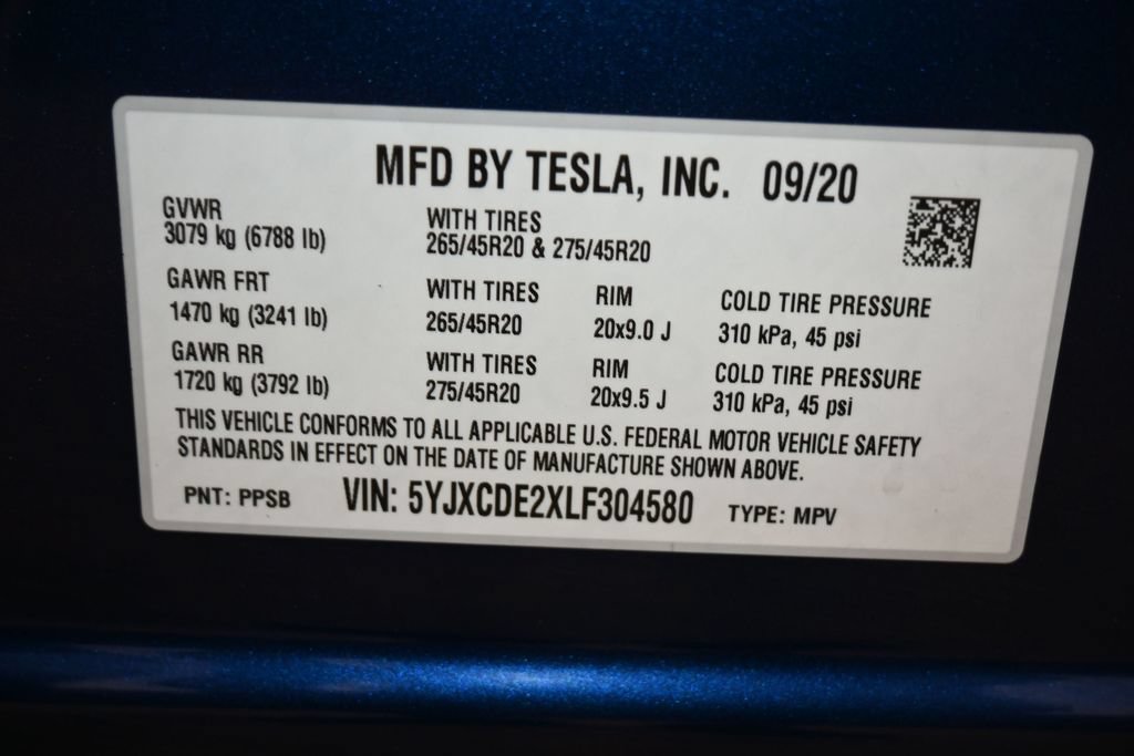 Used 2020 Tesla Model X Long Range AWD/4WD image 5