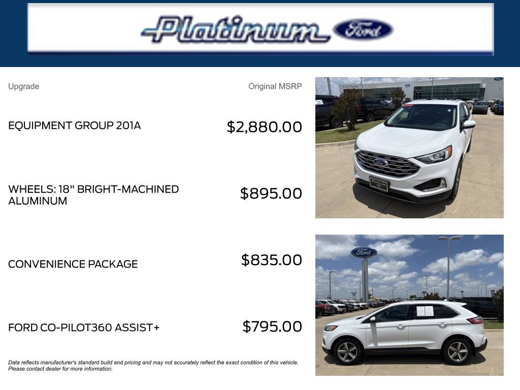 Used 2019 Ford Edge SEL w/ Equipment Group 201A FWD image 11