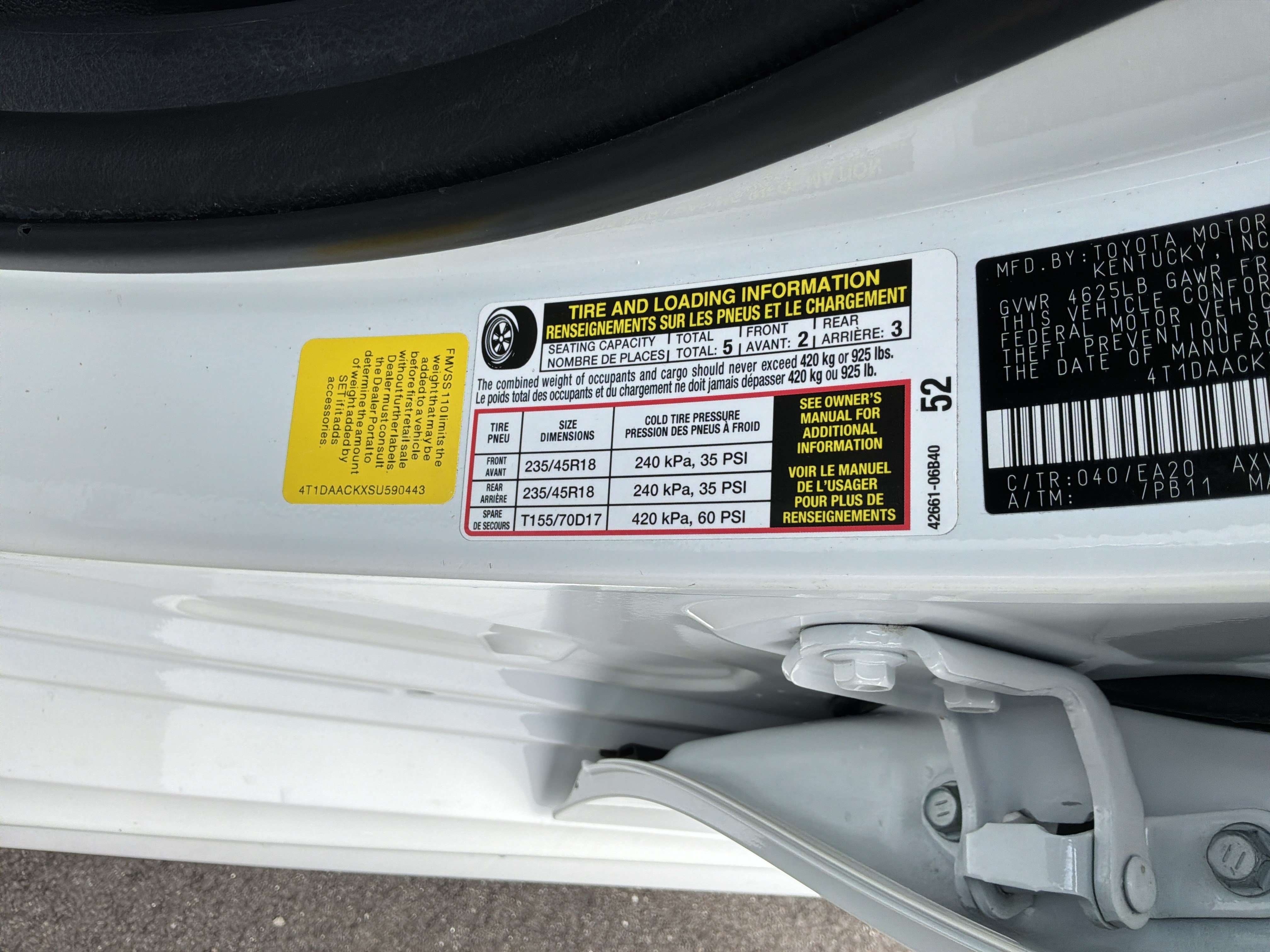 Used 2025 Toyota Camry SE FWD image 46