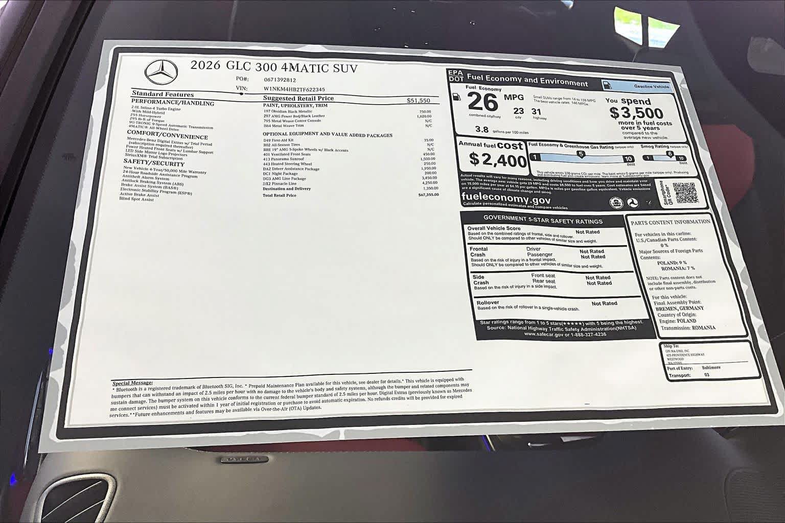 New 2026 Mercedes-Benz GLC 300 4MATIC image 18