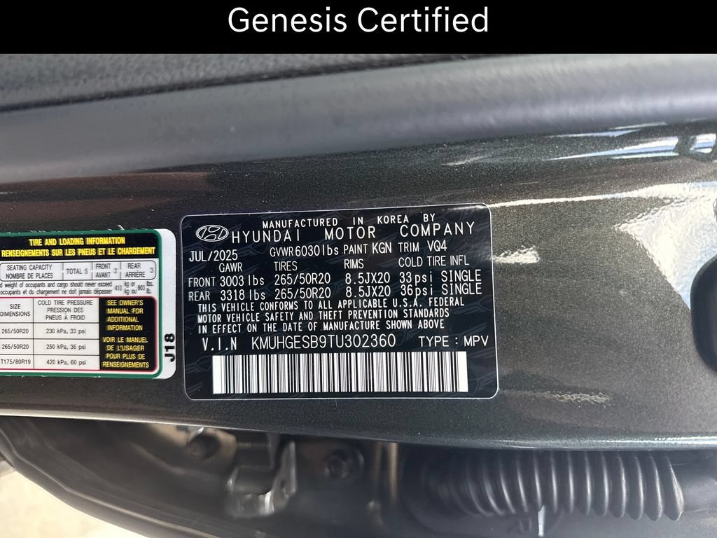 Certified 2026 Genesis GV80 2.5T Select AWD/4WD image 6
