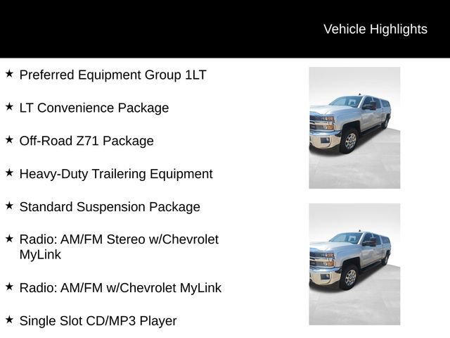 Used 2015 Chevrolet Silverado 2500 LT w/ LT Convenience Package AWD/4WD image 8
